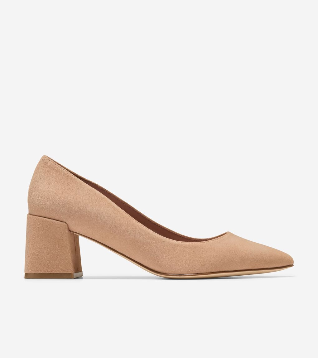 CASSANDRA BLOCK HEEL PUMPS